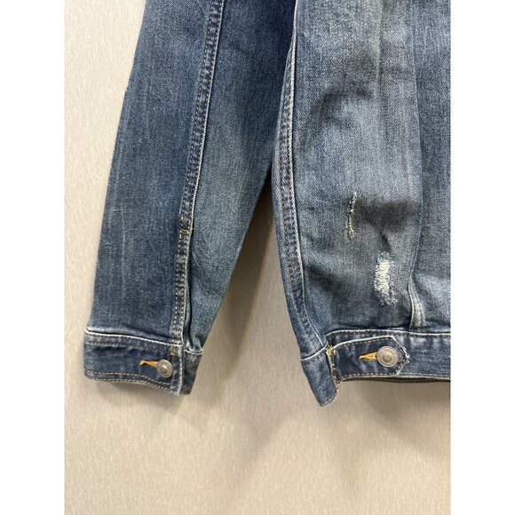 Silver Jeans Co. Selena Trucker Blue Denim Jean Jacket Small - Picture 5 of 10